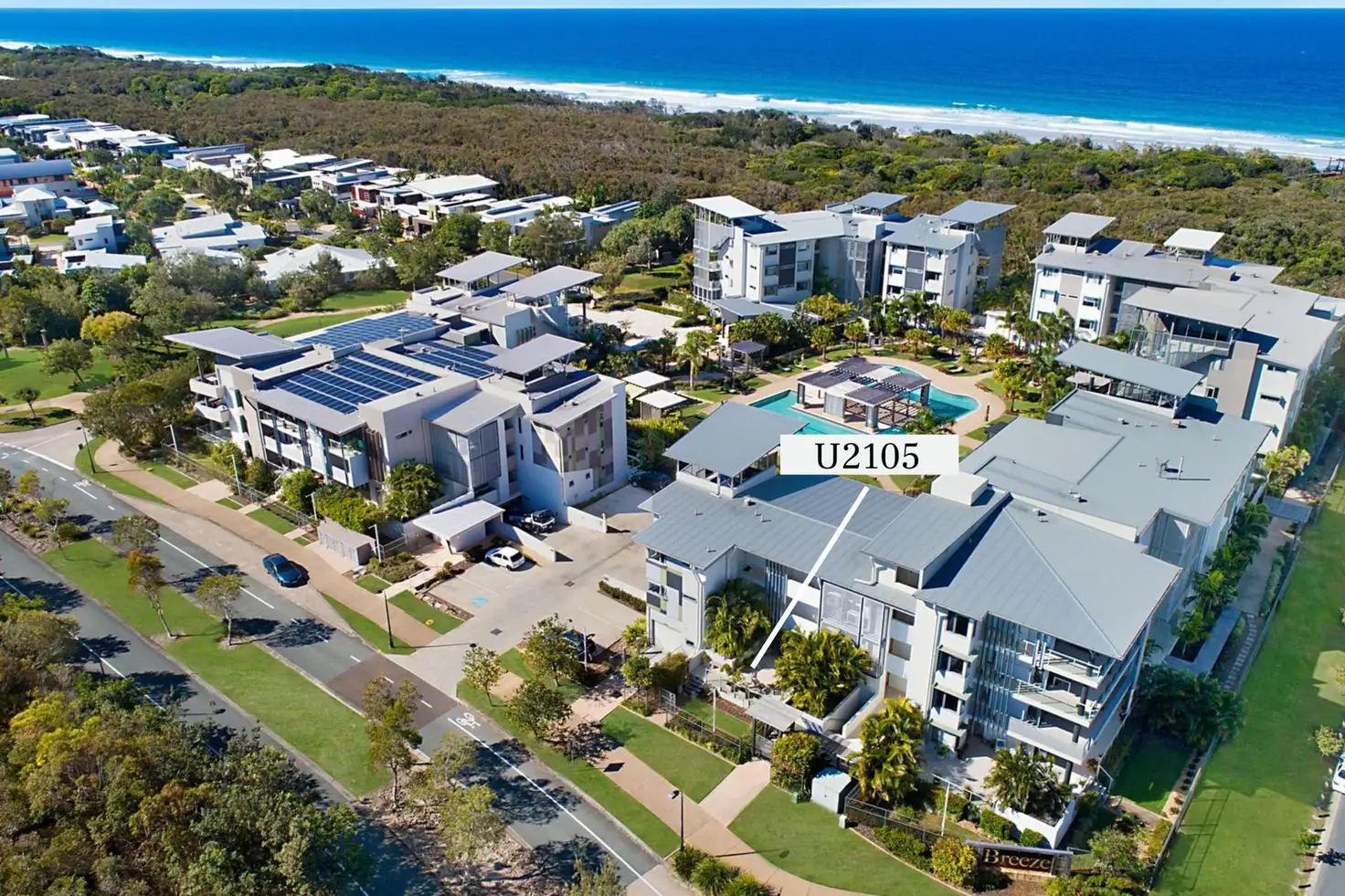 Main view of Homely unit listing, 2105/27 Boardwalk Boulevard, Mount Coolum QLD 4573