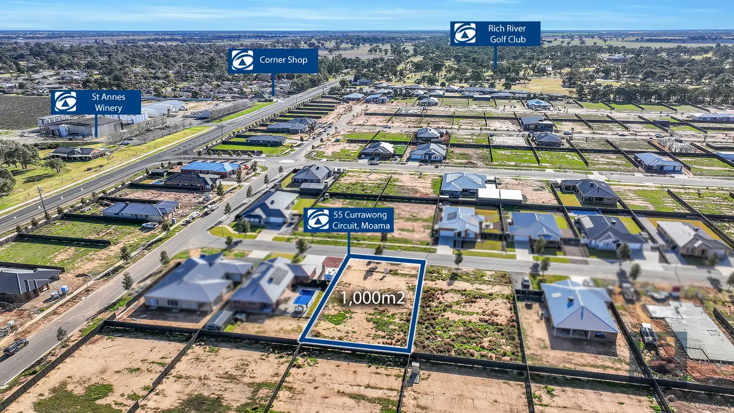 Main view of Homely land listing, 55 Currawong Circuit, Moama NSW 2731