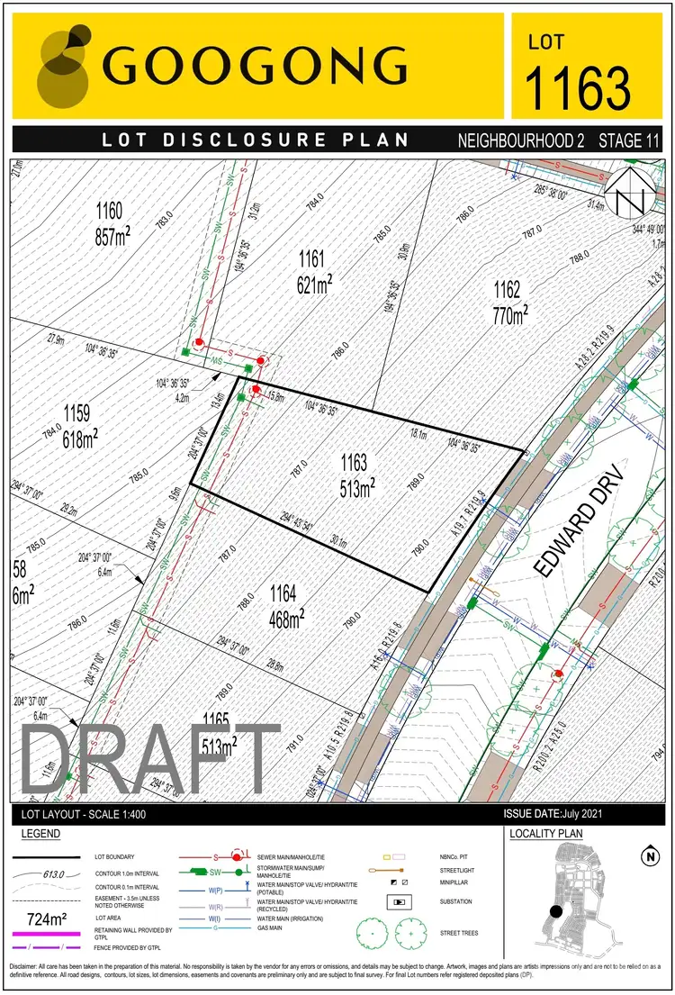 Second view of Homely land listing, LOT 1163 Edward Drive, Googong NSW 2620