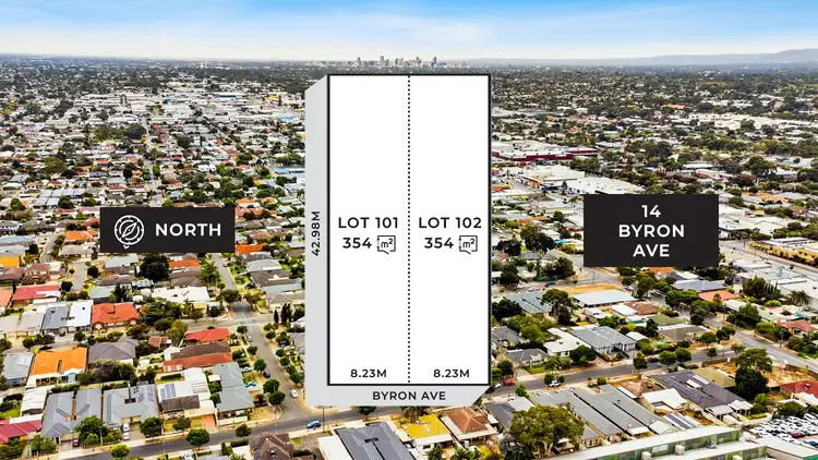 Main view of Homely land listing, LOT 101/14 Byron Avenue, Clovelly Park SA 5042