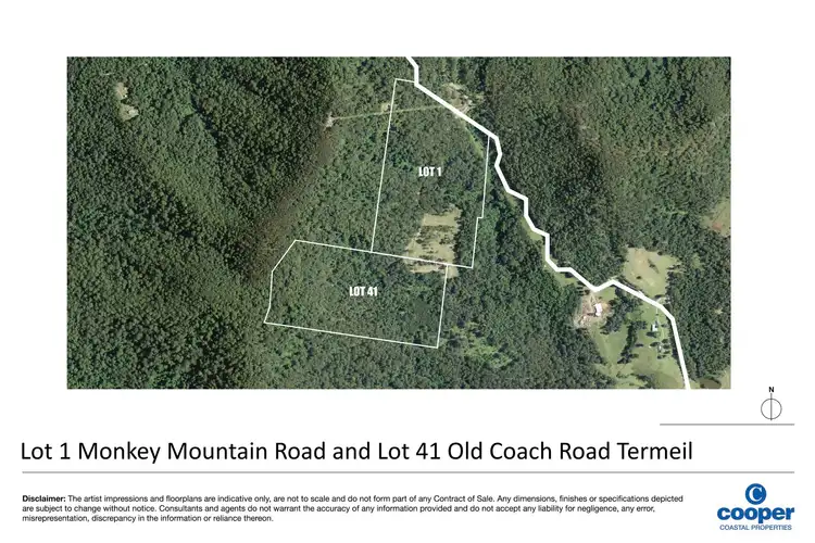 Main view of Homely rural property listing, Lot 1 Monkey Mountain Road, Termeil NSW 2539