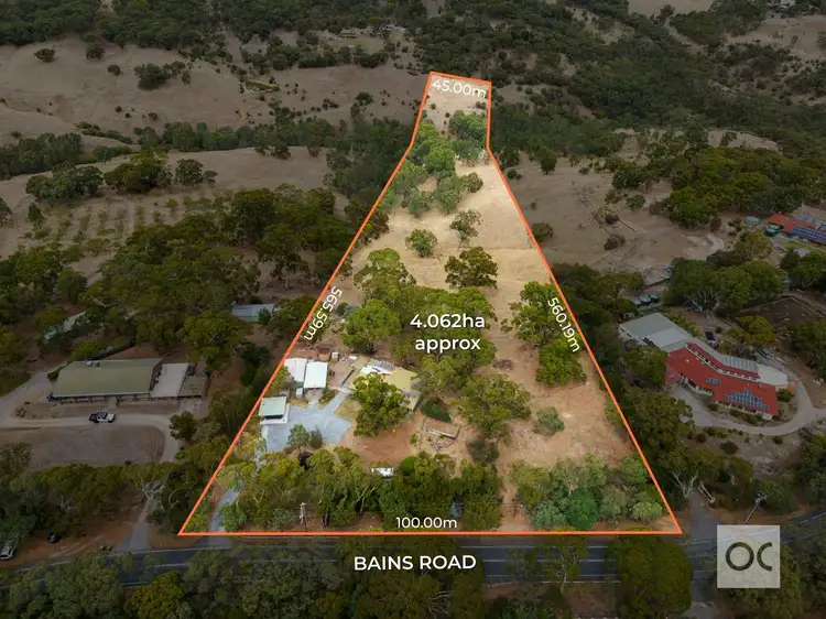 Main view of Homely rural property listing, 572 Bains Road, Onkaparinga Hills SA 5163