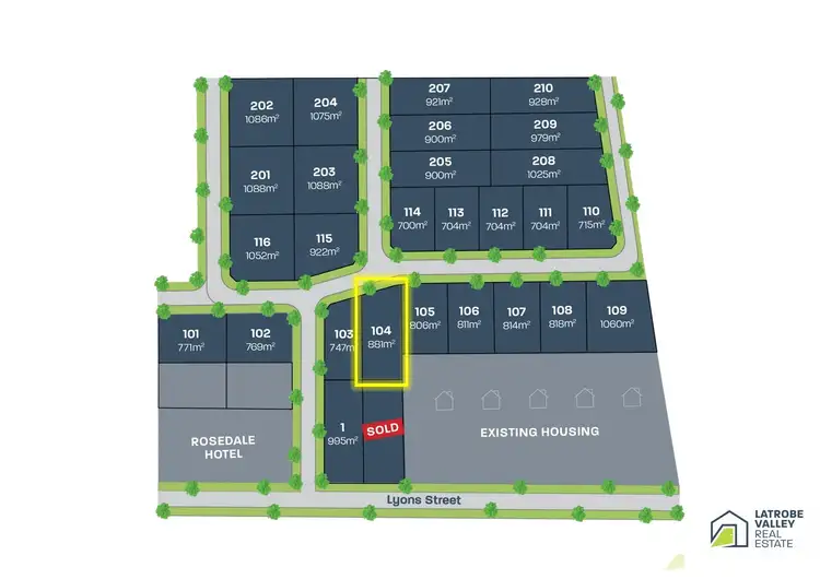 Fourth view of Homely land listing, LOT 104 Lyons Street, Rosedale VIC 3847
