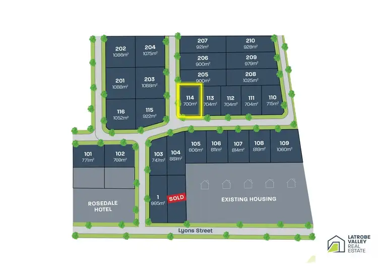 Fourth view of Homely land listing, LOT 114 Lyons Street, Rosedale VIC 3847