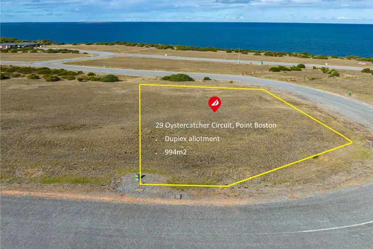 Second view of Homely land listing, 29 Oystercatcher Circuit, Point Boston SA 5607