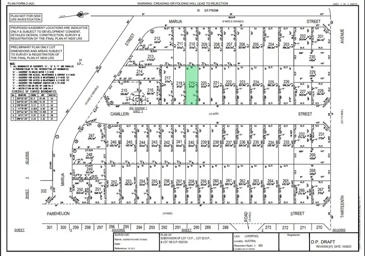 Second view of Homely land listing, LOT 219, 284-310 Thirteenth Avenue, Austral NSW 2179
