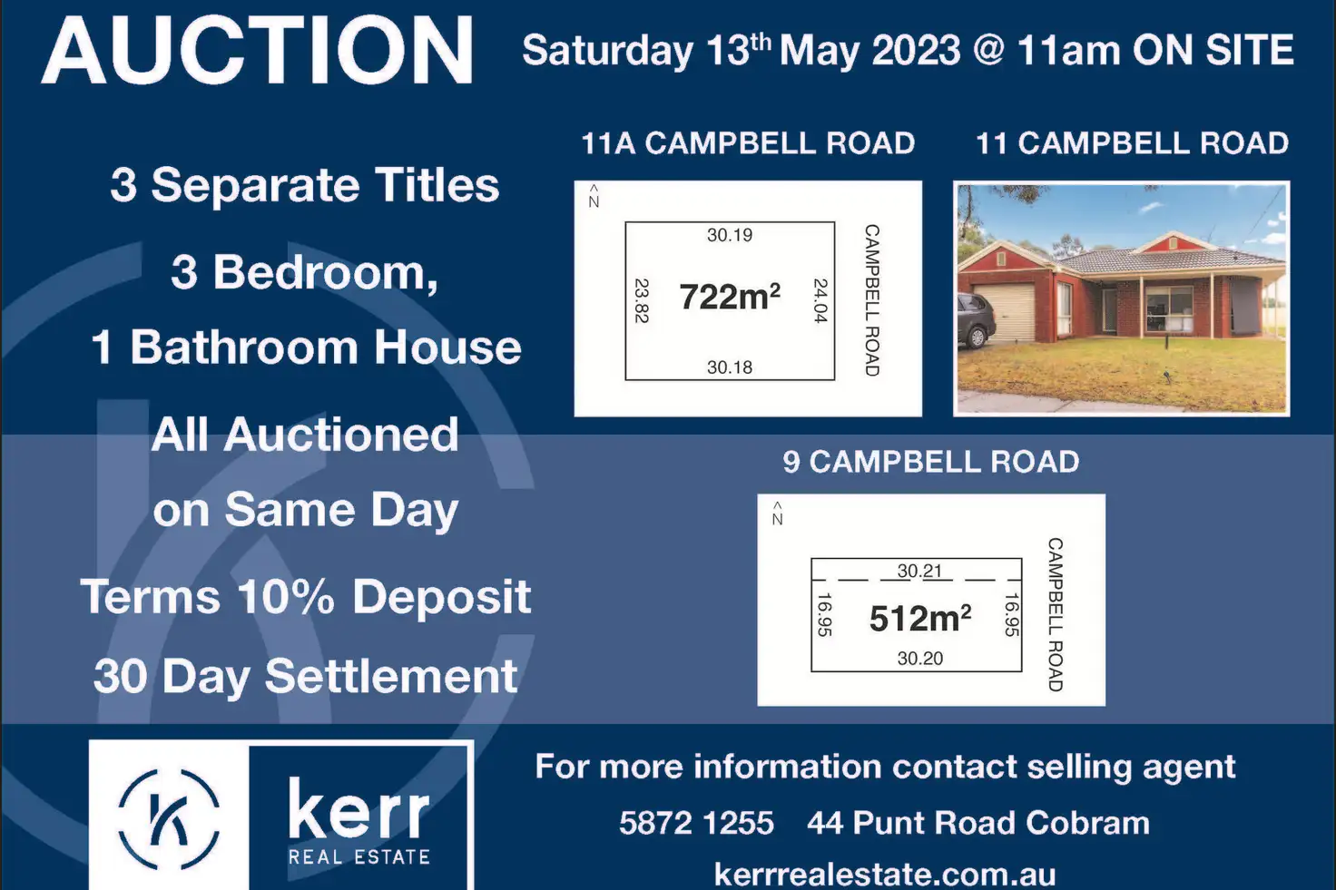 Main view of Homely house listing, 11 Campbell Road, Cobram VIC 3644