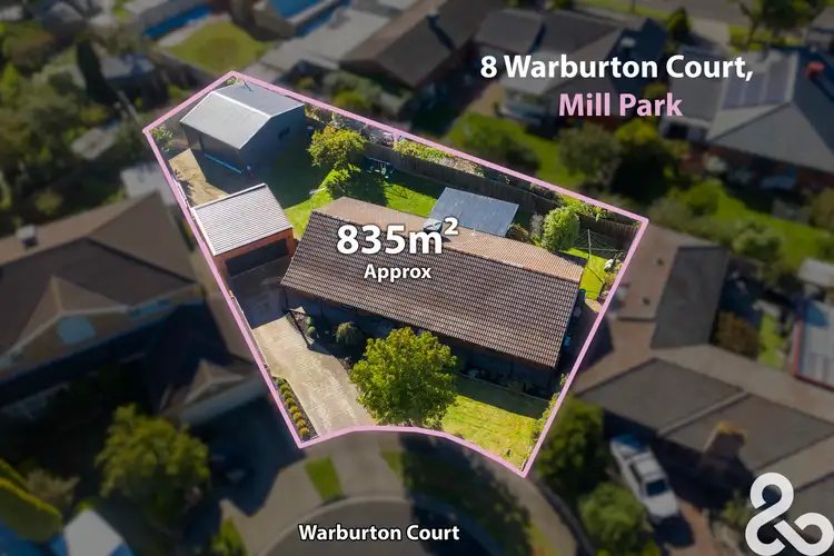Second view of Homely house listing, 8 Warburton Court, Mill Park VIC 3082