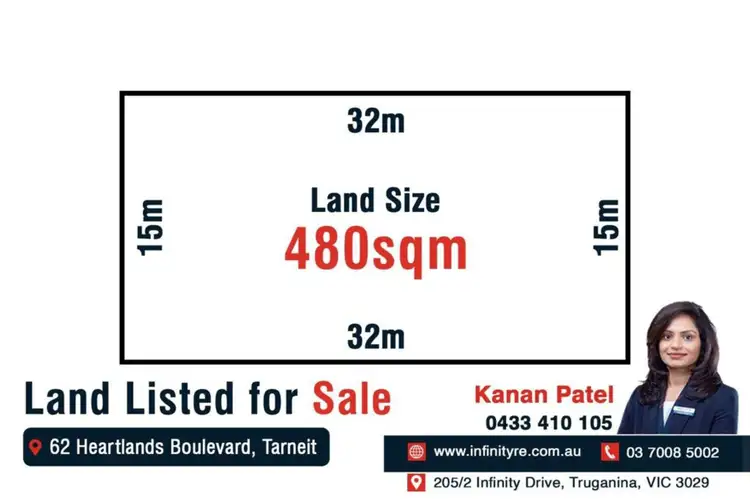 Main view of Homely land listing, 62 Heartlands Boulevard, Tarneit VIC 3029