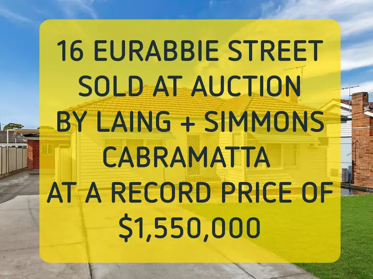 16 Eurabbie Street, Cabramatta NSW 2166