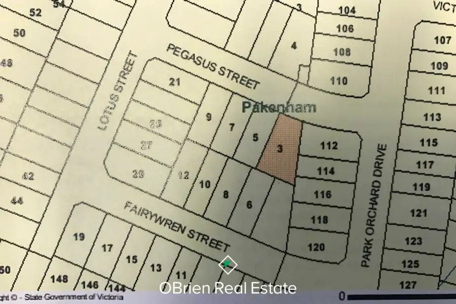 Main view of Homely land listing, 3 Pegasus Street, Pakenham VIC 3810