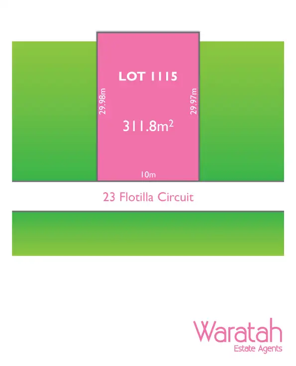 Main view of Homely land listing, LOT 1115, 23 Flotilla Circuit, Jordan Springs NSW 2747