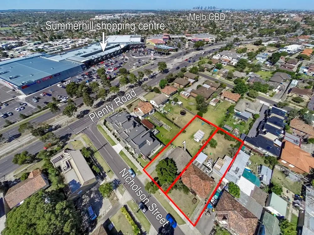 Main view of Homely house listing, 1 & 3 Nicholson Avenue, Reservoir VIC 3073