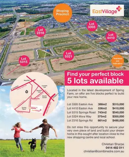 LOT 4410 Easton Avenue, Spring Farm NSW 2570