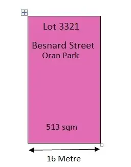 Main view of Homely land listing, LOT 3321 Besnard Street, Oran Park NSW 2570