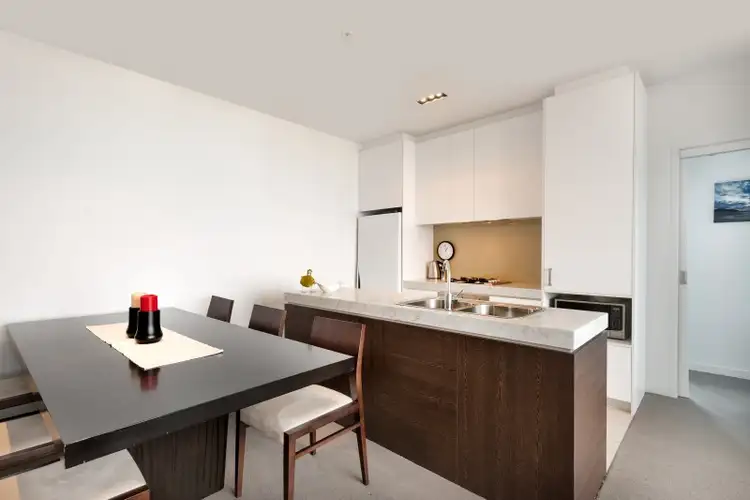 Second view of Homely apartment listing, 3702/483 Swanston Street, Melbourne VIC 3000