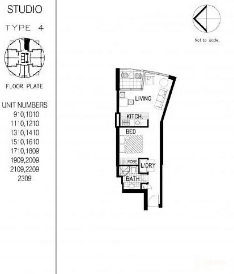 Fifth view of Homely studio listing, 2308/79-81 Berry Street, North Sydney NSW 2060