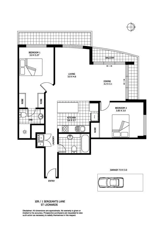 Fourth view of Homely apartment listing, 109/1 Sergeants Lane, St Leonards NSW 2065