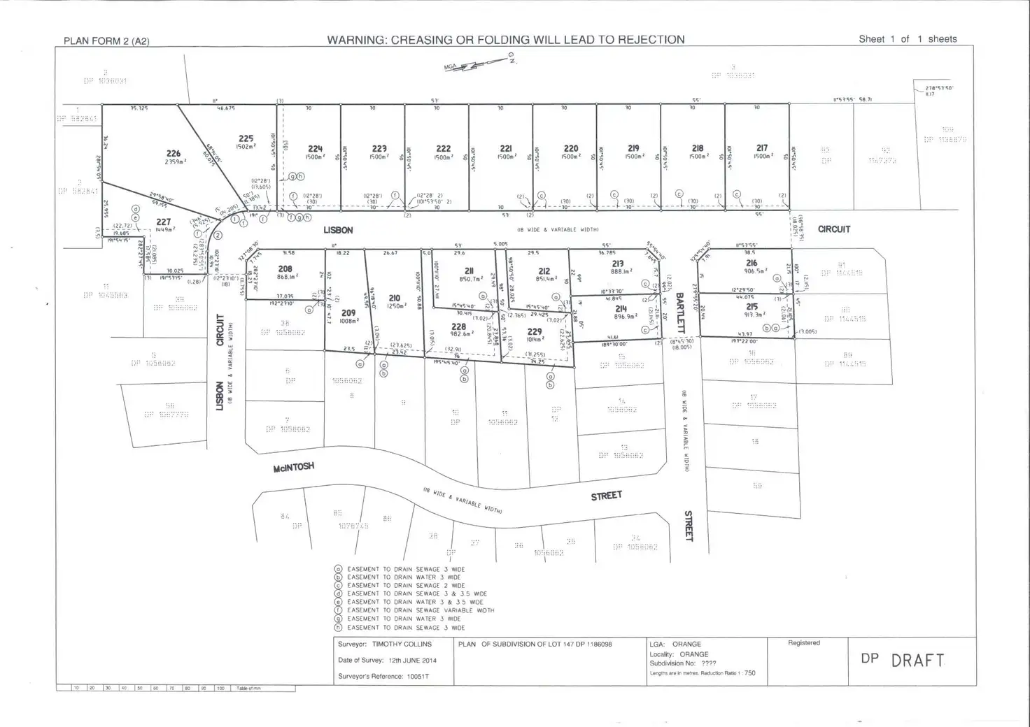 Main view of Homely land listing, Lot 218 Lisbon Circuit, Orange NSW 2800