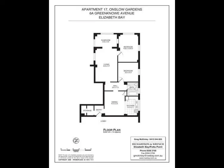 Fifth view of Homely apartment listing, 17/6A Greenknowe Avenue, Elizabeth Bay NSW 2011
