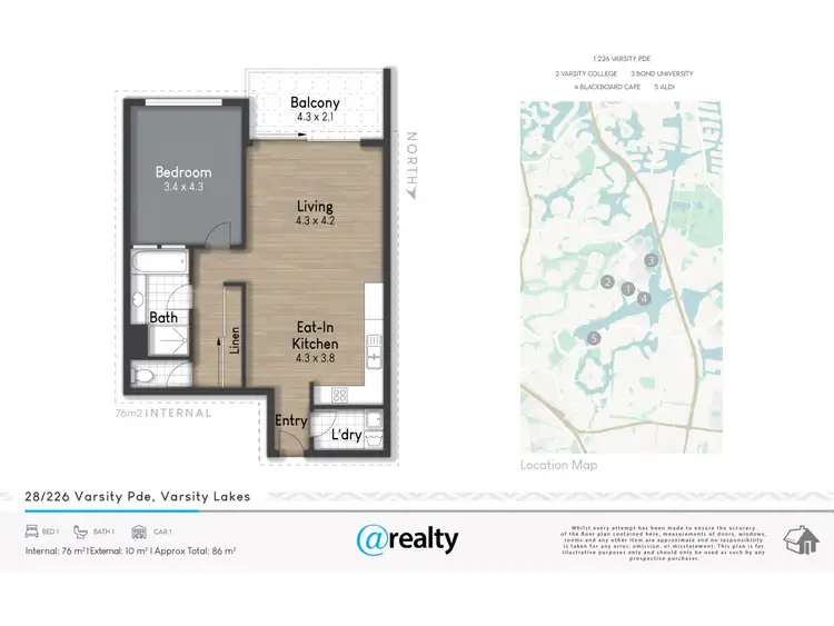 Second view of Homely apartment listing, 28/226 Varsity Parade, Varsity Lakes QLD 4227