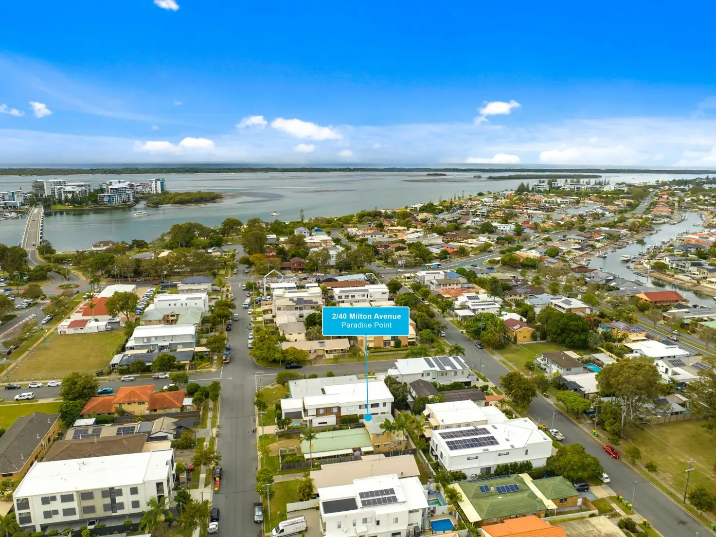 Main view of Homely townhouse listing, 2/40 Milton Avenue, Paradise Point QLD 4216