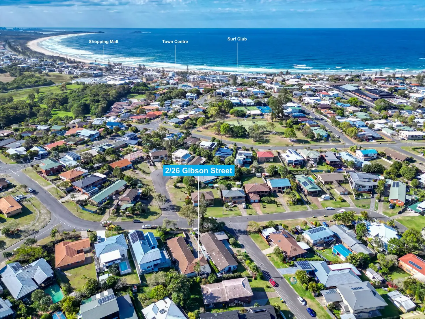 Main view of Homely semi-detached listing, 2/26 Gibson Street, Kingscliff NSW 2487