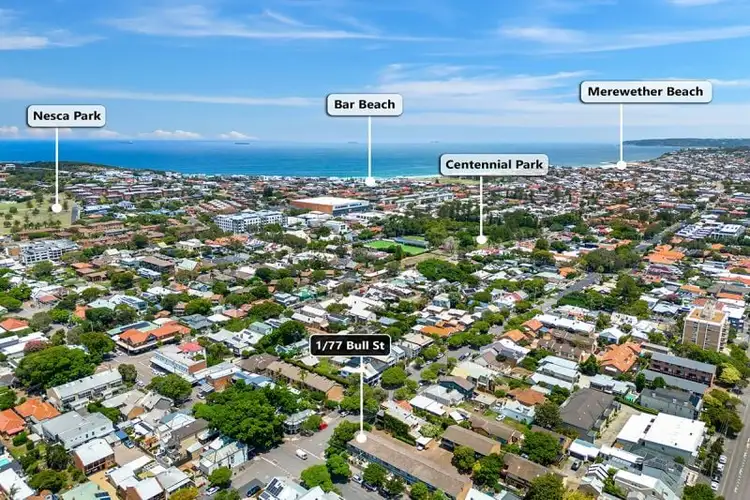 Second view of Homely townhouse listing, 1/77 Bull Street, Cooks Hill NSW 2300