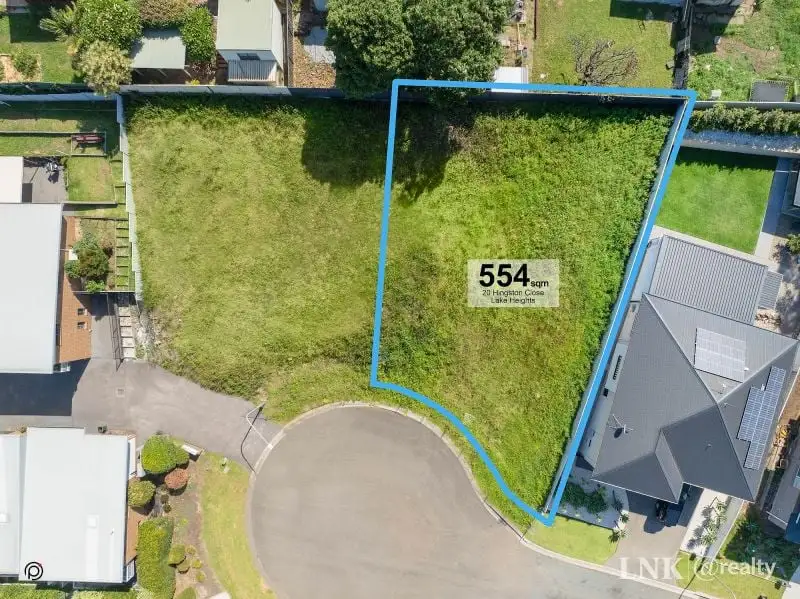 Main view of Homely land listing, 20 Hingston Close, Lake Heights NSW 2502