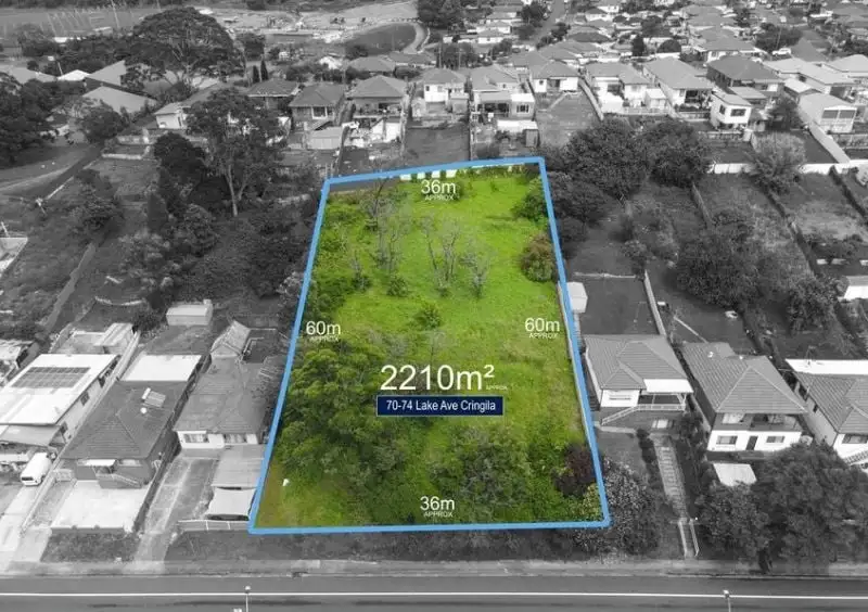 Main view of Homely land listing, 70-74 Lake Avenue, Cringila NSW 2502