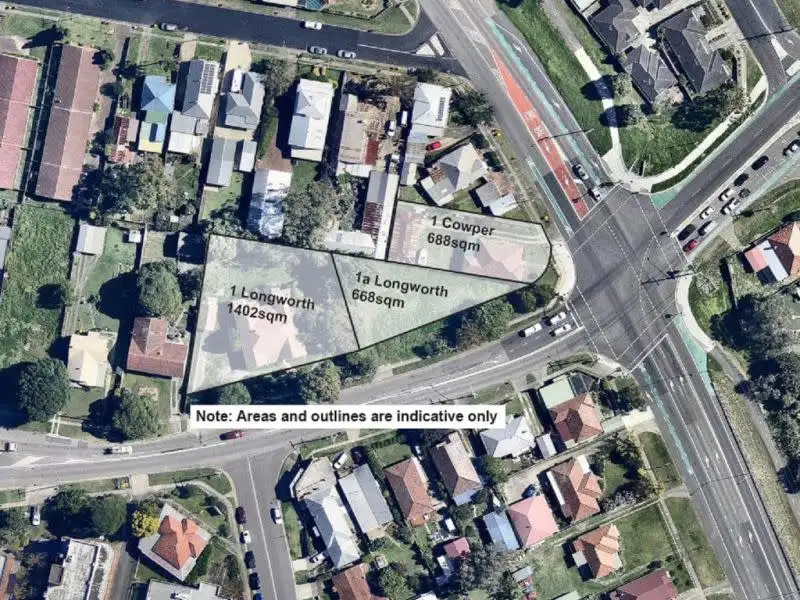 Main view of Homely land listing, 1 and 1a Longworth Ave, and 1 Cowper Street, Wallsend NSW 2287