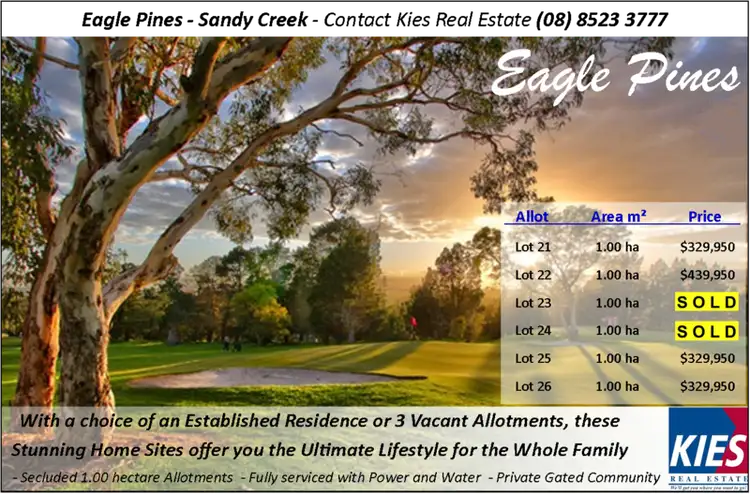 Second view of Homely land listing, Allotment 25 Eagle Pines, Sandy Creek SA 5350
