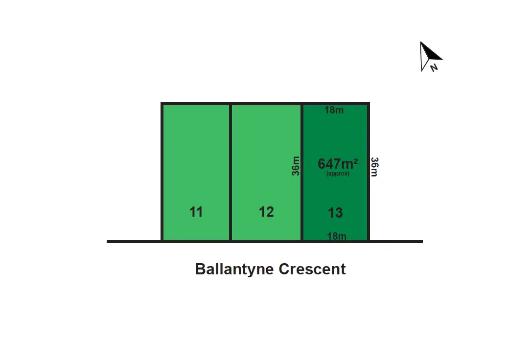 Main view of Homely land listing, 13 (Lot 28) Ballantyne Crescent, Deniliquin NSW 2710