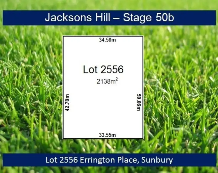 Main view of Homely land listing, Lot 2556 Errington Place, Sunbury VIC 3429