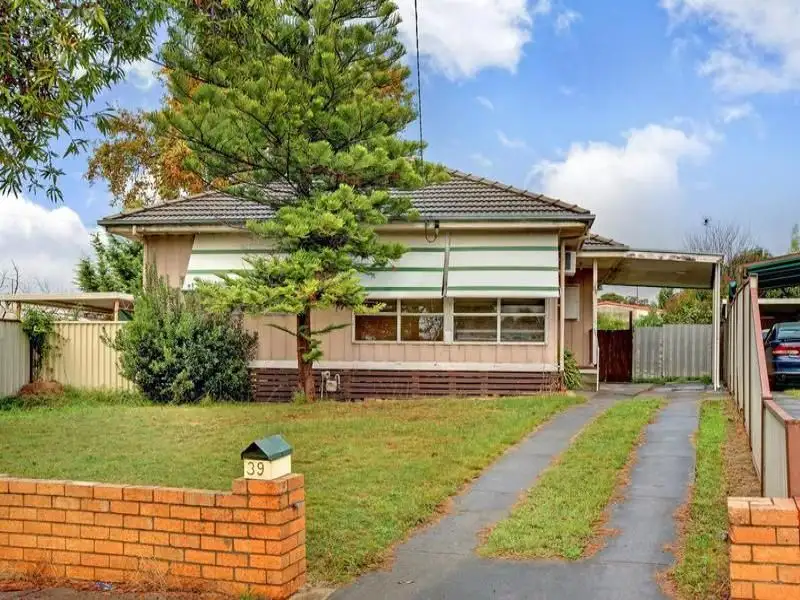 Main view of Homely house listing, 39 SINCLAIR CRESCENT, Seymour VIC 3660