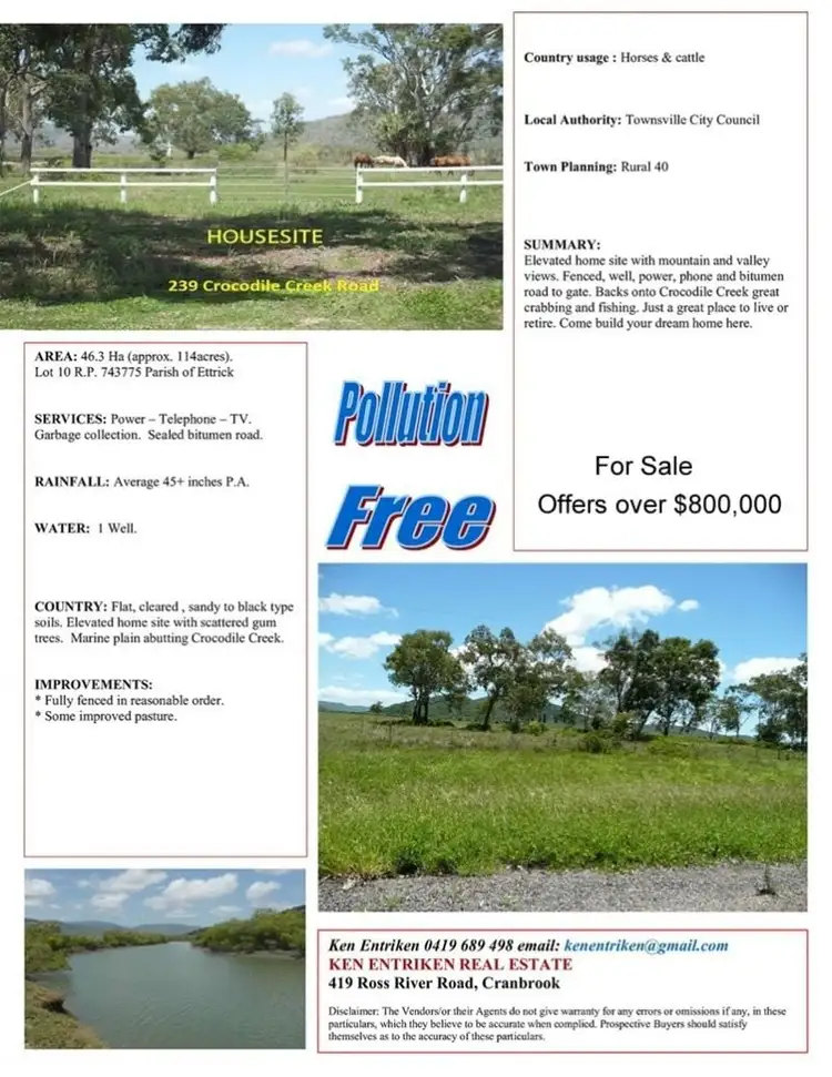 Second view of Homely land listing, 239 Crocodile Creek Road, Cape Cleveland QLD 4810