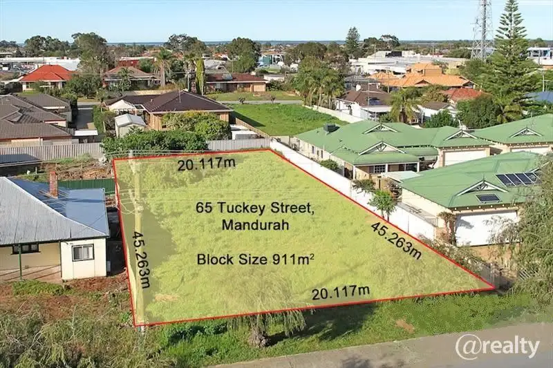 Main view of Homely land listing, 65 Tuckey Street, Mandurah WA 6210