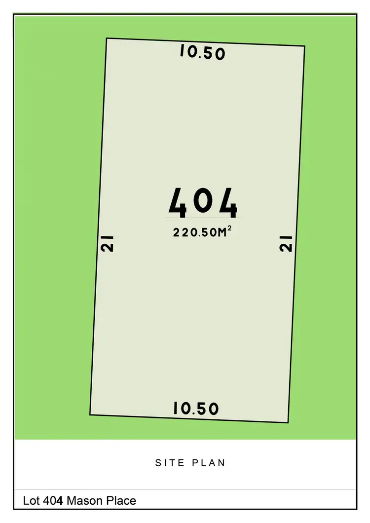 Main view of Homely land listing, LOT 1/404, 1/Lot 404 Mason Place, Hillside VIC 3037