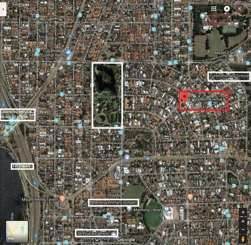 Main view of Homely land listing, LOT LOT 1, 17 Godwin Ave, Manning WA 6152