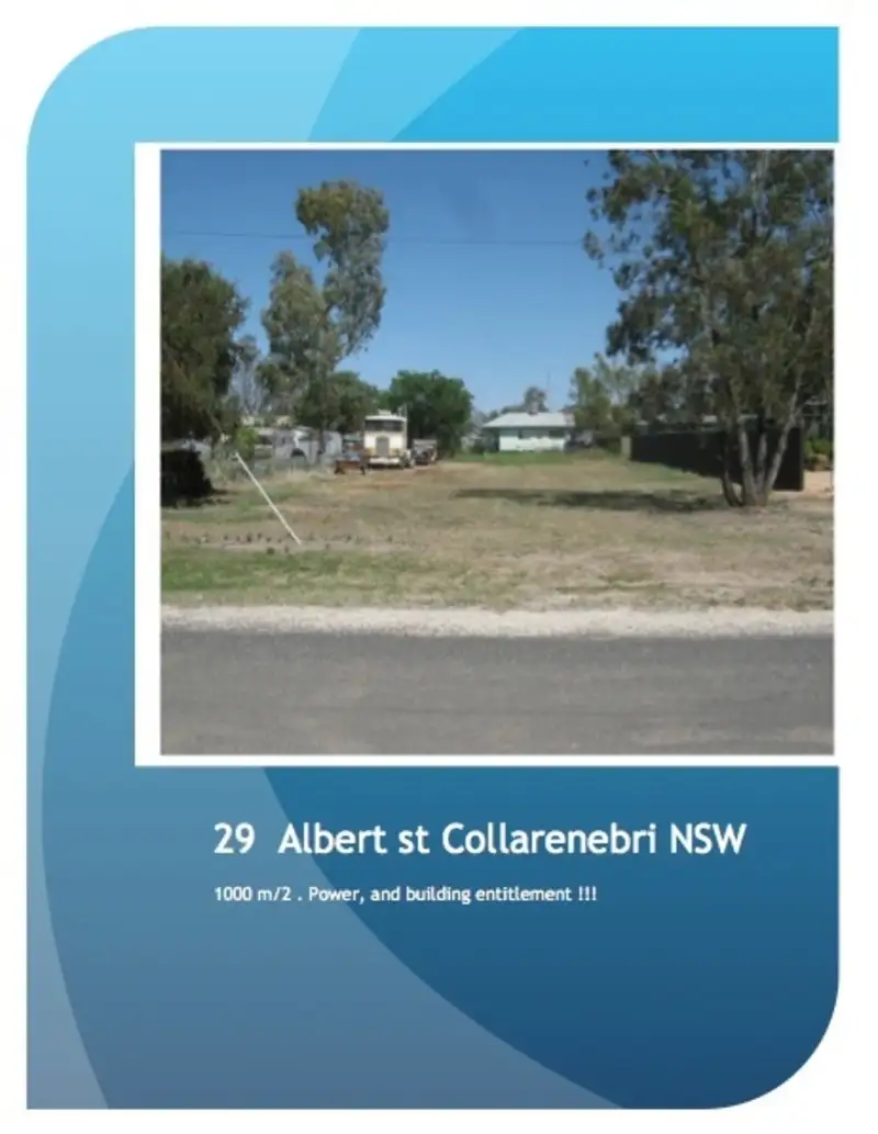 Main view of Homely land listing, 29 Albert st, Collarenebri NSW 2833