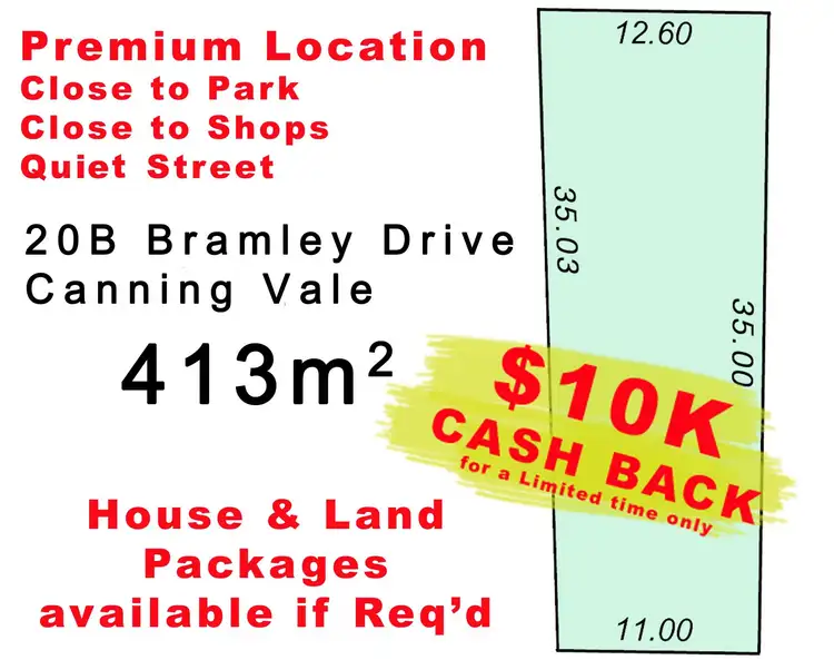 Main view of Homely land listing, 20B Bramley Drive, Canning Vale WA 6155