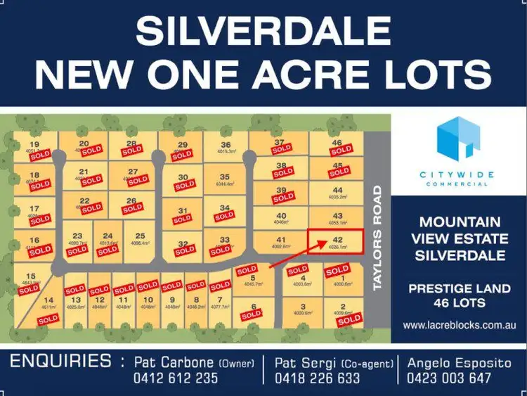 LOT 42, 180 Taylors Road, Silverdale NSW 2752