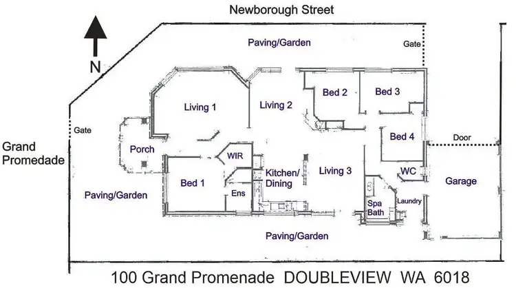 Third view of Homely house listing, 100 Grand Promenade, Doubleview WA 6018