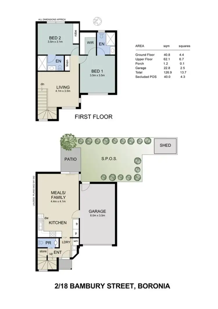 Second view of Homely townhouse listing, 2/18 Bambury Street, Boronia VIC 3155