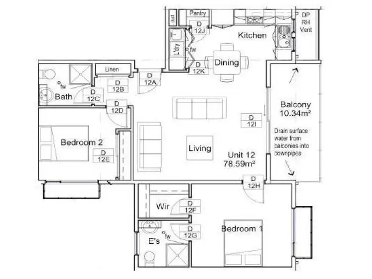 Third view of Homely apartment listing, 12/132 Princes Street, Flemington VIC 3031