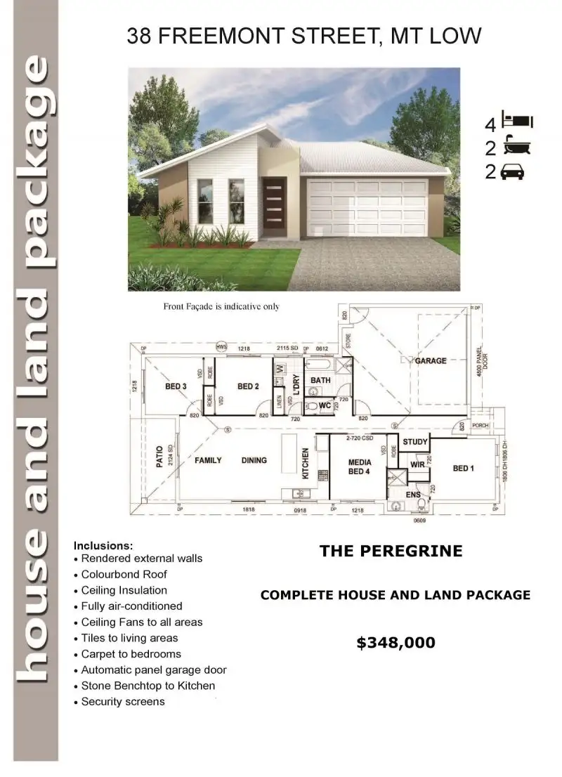 Main view of Homely land listing, 38 Fremont Street, Mount Low QLD 4818