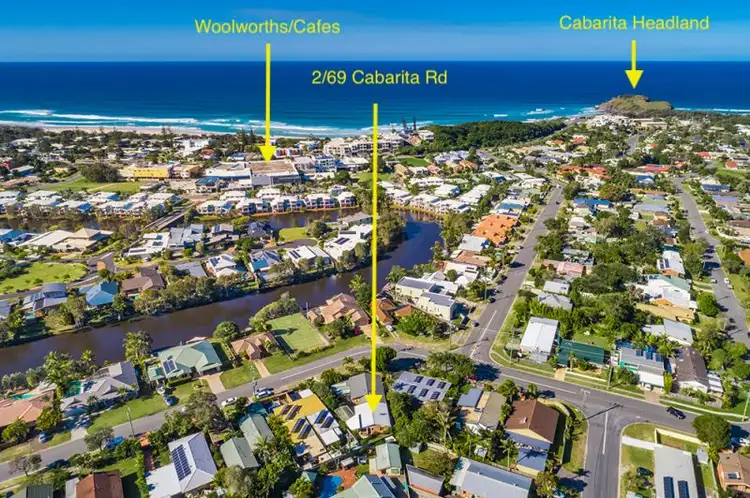 Main view of Homely semi-detached listing, 2/69 Cabarita Road, Bogangar NSW 2488
