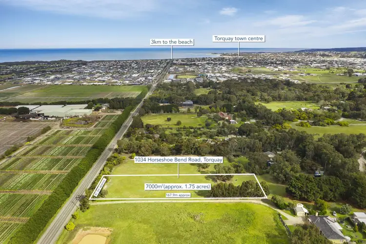 Main view of Homely land listing, 1034 Horse Shoe Bend Road, Torquay VIC 3228