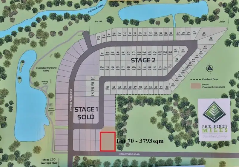 Main view of Homely land listing, 11 - 15 Hookswood Drive, Miles QLD 4415
