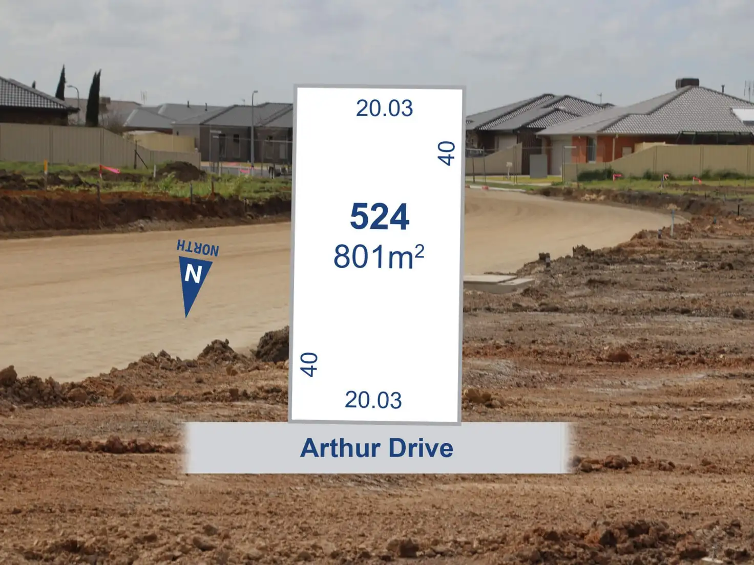 Main view of Homely land listing, Lot 524 Arthur Drive, Horsham VIC 3400